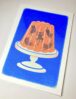 Jell-O cats Risograph postcard - blue & orange - Image 2